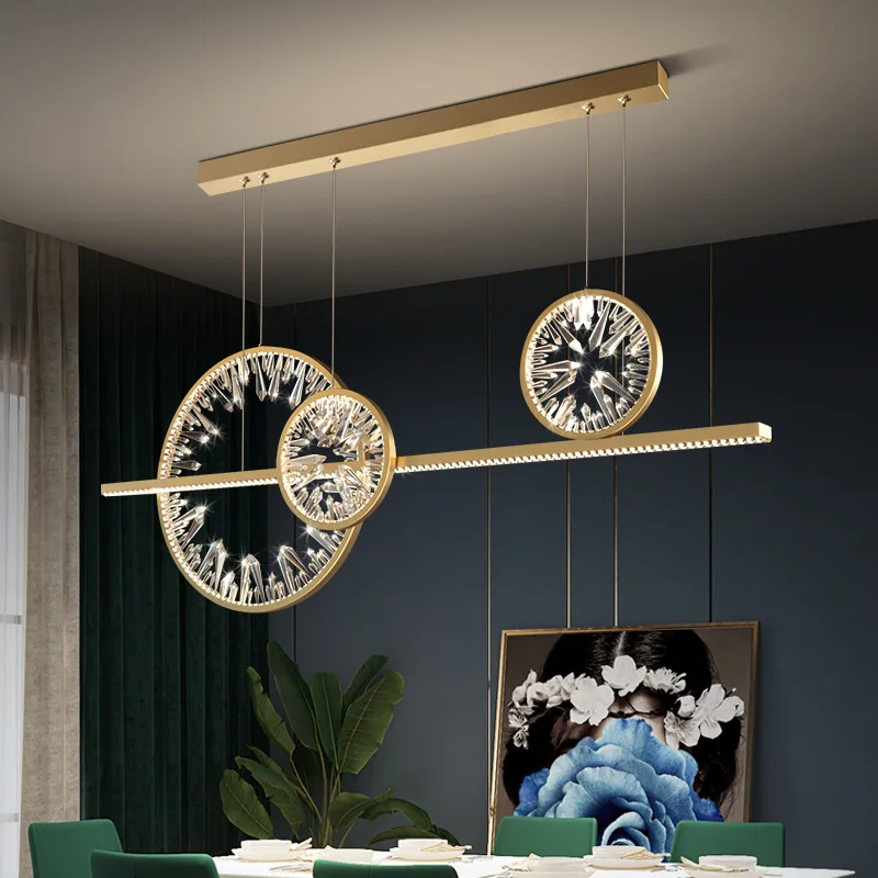 Modern Nordic Crystal LED Chandelier lamp Home Dining room Bar Lighting Chandeliers Lights Golden Indoor Decoration luminaire
Modern Nordic Crystal LED Chandelier lamp Home Dining room Bar Lighting Chandeliers Lights Golden Indoor Decoration luminaire