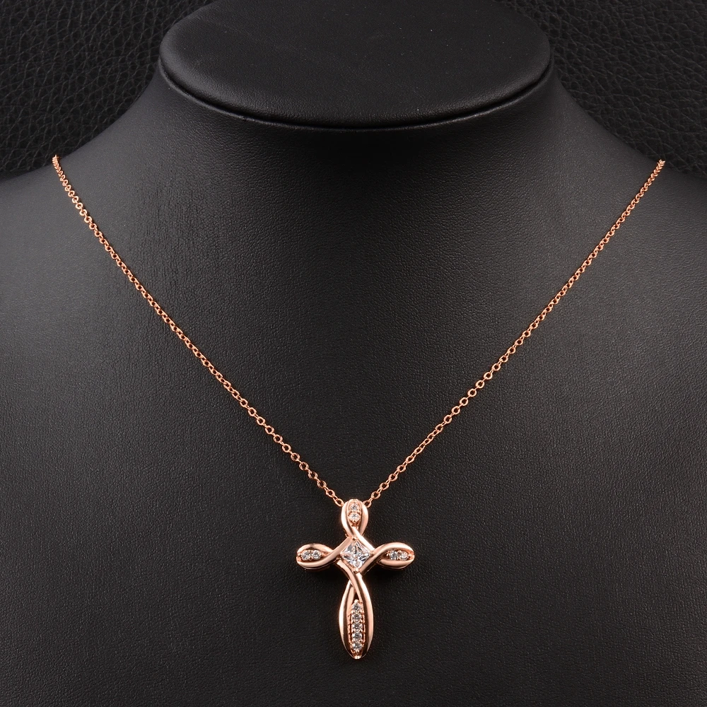 ZEMIOR Classic Cross Pendant Necklaces For Women 5A Clear Cubic Zirconia Rose Gold Color Necklace Party Hot Sale Fashion Jewelry
ZEMIOR Classic Cross Pendant Necklaces For Women 5A Clear Cubic Zirconia Rose Gold Color Necklace Party Hot Sale Fashion Jewelry