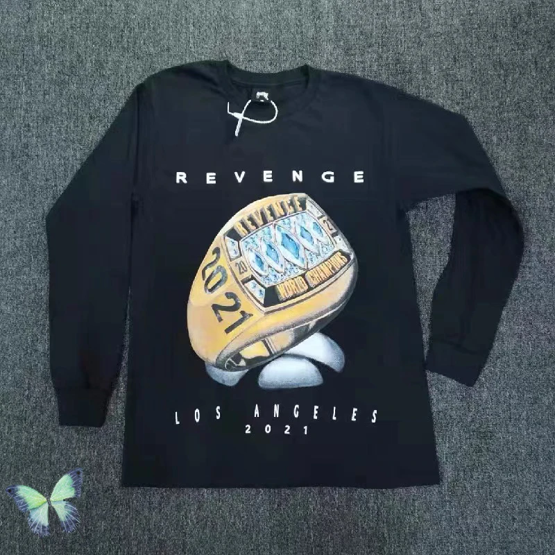 Revenge Ring T Shirt Men Women XXXtentacion Tops Revenge Long Sleeve Los Angeles T-shirt 
Revenge Ring T Shirt Men Women XXXtentacion Tops Revenge Long Sleeve Los Angeles T-shirt
