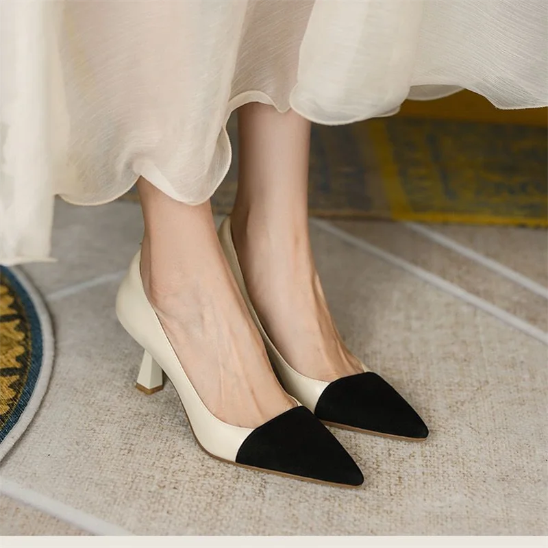 New Spring Autumn Pointed Toe Basic Pumps Women Shollow 6cm High Heels Fashion Mixed Colors Party Ladies Shoes Size 34
New Spring Autumn Pointed Toe Basic Pumps Women Shollow 6cm High Heels Fashion Mixed Colors Party Ladies Shoes Size 34