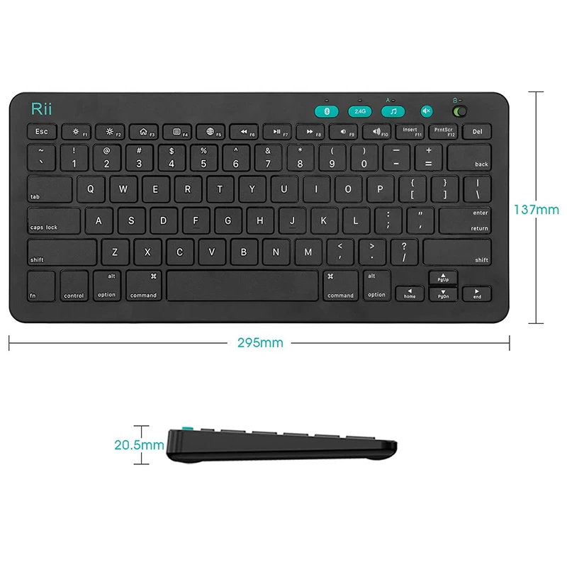 Rii 2.4GHz Wireless Keyboard and Mouse Combo, Multimedia Office Keyboard for PC, Laptop and Desktop,Business Office
Rii 2.4GHz Wireless Keyboard and Mouse Combo, Multimedia Office Keyboard for PC, Laptop and Desktop,Business Office