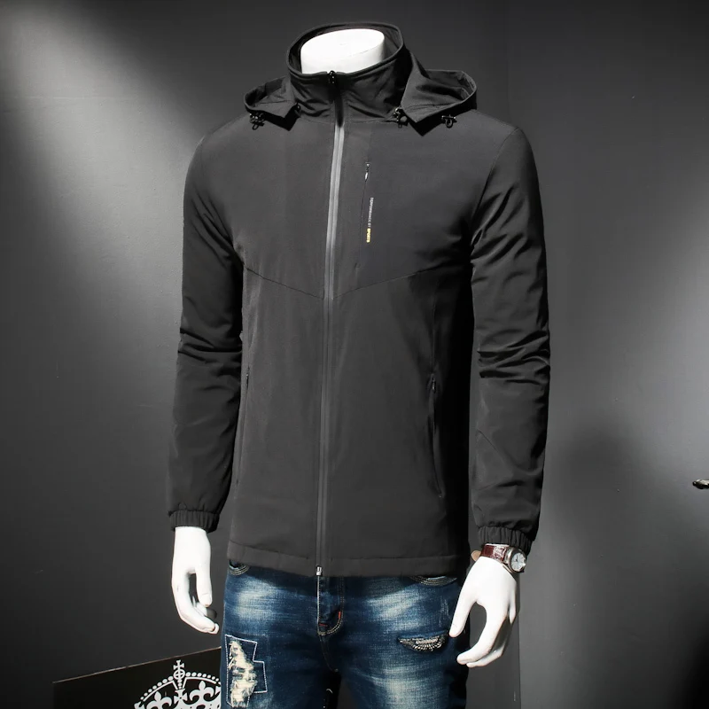 Размера плюс 8XL 7XL 6XL Новая зимняя мужская куртка с высокого качества ткани