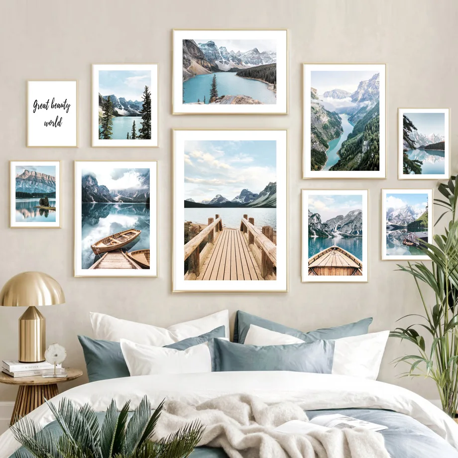 Lake Louise Canyon Mountain River Dock Boat Style Landscape Wall Art Canvas Painting NordicPosters And Prints Living Room Decor
Lake Louise Canyon Mountain River Dock Boat Style Landscape Wall Art Canvas Painting NordicPosters And Prints Living Room Decor