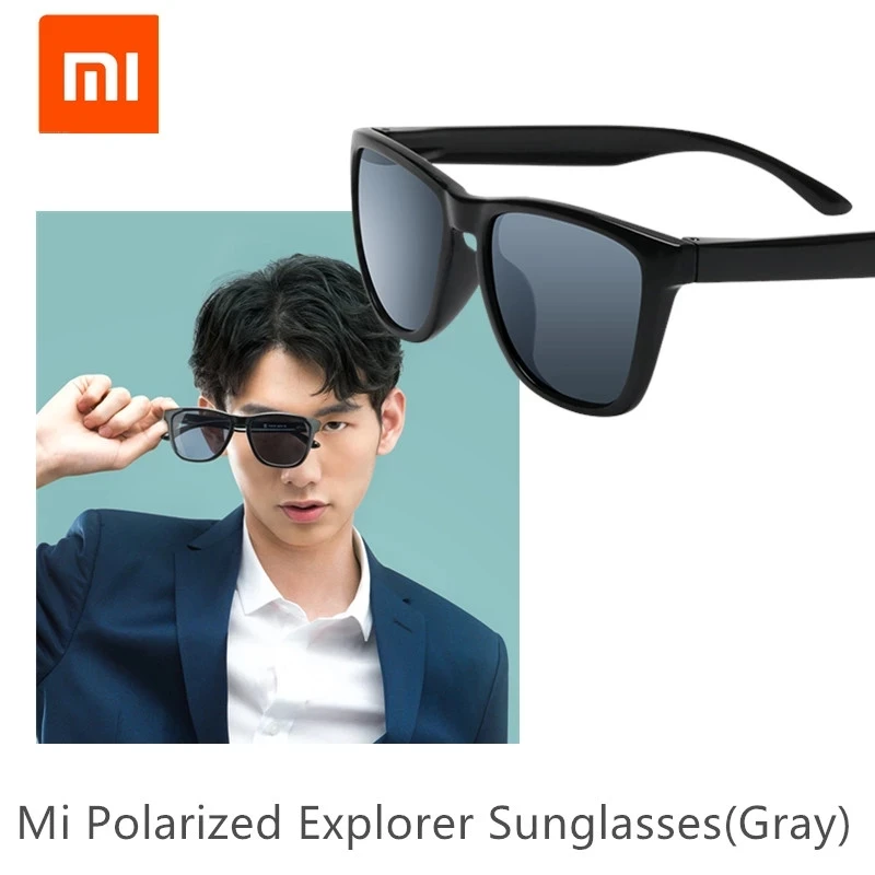 

Классические квадратные солнцезащитные очки Xiaomi Mijia TAC с поляризационными линзами, цельные дизайнерские спортивные солнцезащитные очки дл...