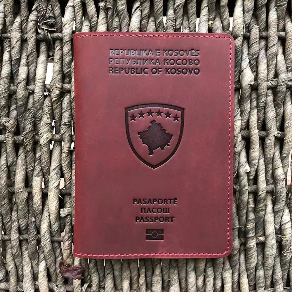 Kosovo Passport Cover 100% Genuine Leather Kosovo Case for Passports Travel Passport Holder Full Grain Leather
Kosovo Passport Cover 100% Genuine Leather Kosovo Case for Passports Travel Passport Holder Full Grain Leather