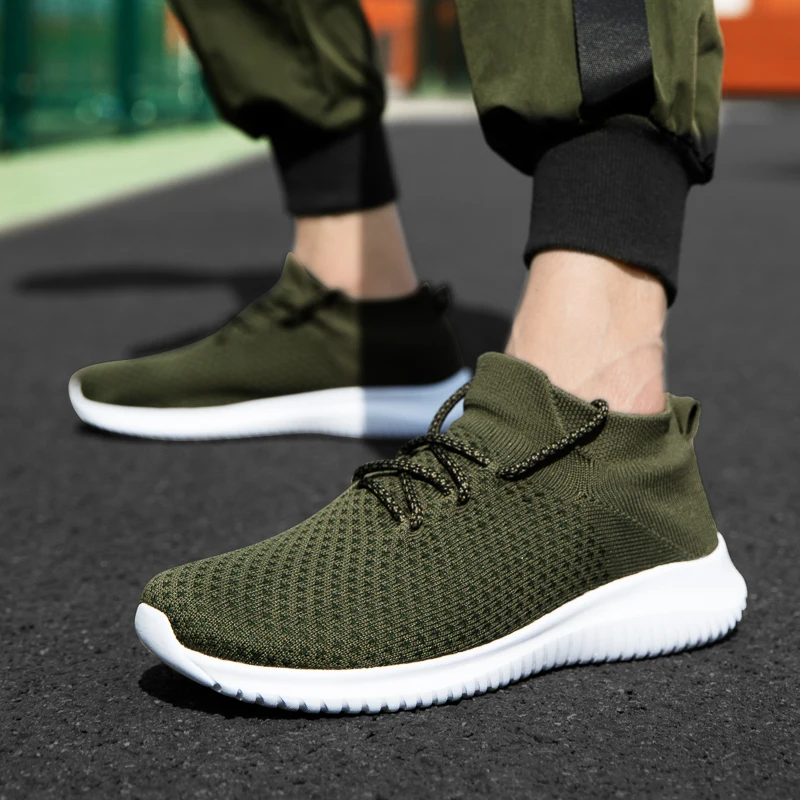 Men Sport Shoes Lightweight Running Breathable Knitting Sneakers Casual Absorb Sweat Shoes Non-slip Comfortable Large Size 39~45
Men Sport Shoes Lightweight Running Breathable Knitting Sneakers Casual Absorb Sweat Shoes Non-slip Comfortable Large Size 39~45