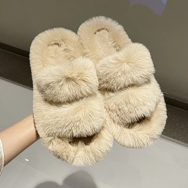 Women Slippers Faux Fur Home Cozy Furry Slides 2021 Winter New Fashion Designer Fluffy Purple Plush Warm House Women Shoes
Women Slippers Faux Fur Home Cozy Furry Slides 2021 Winter New Fashion Designer Fluffy Purple Plush Warm House Women Shoes