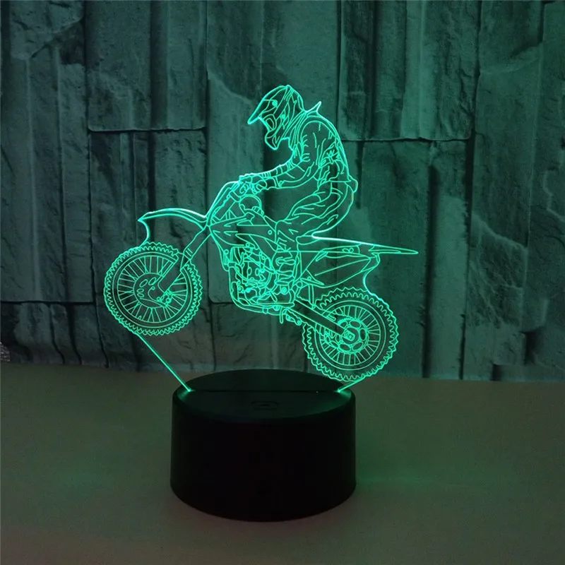 3D Extremity Motorcycle LED Cool Boy Gift Night Light LED Desk Table Lamp RGB Gradient Child Birthday Christmas Gifts
3D Extremity Motorcycle LED Cool Boy Gift Night Light LED Desk Table Lamp RGB Gradient Child Birthday Christmas Gifts