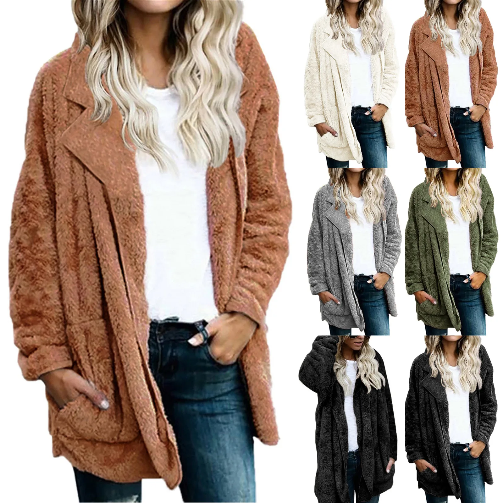 Oversized Hoodie Women Hoodies Plus Size Hooded Sweatshirt Coat Winter Warm Faux-fur Jacket Artificial-fur Pockets Coat Outwear
Oversized Hoodie Women Hoodies Plus Size Hooded Sweatshirt Coat Winter Warm Faux-fur Jacket Artificial-fur Pockets Coat Outwear