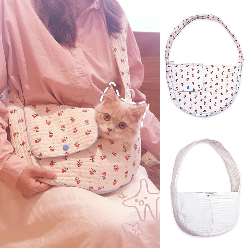 Stylish Pure Cotton Cat Bag Simple All-match Pet Bag Breathable Pet Carrying Bag Outdoor Comfortable Pet Travel Handbag
Stylish Pure Cotton Cat Bag Simple All-match Pet Bag Breathable Pet Carrying Bag Outdoor Comfortable Pet Travel Handbag
