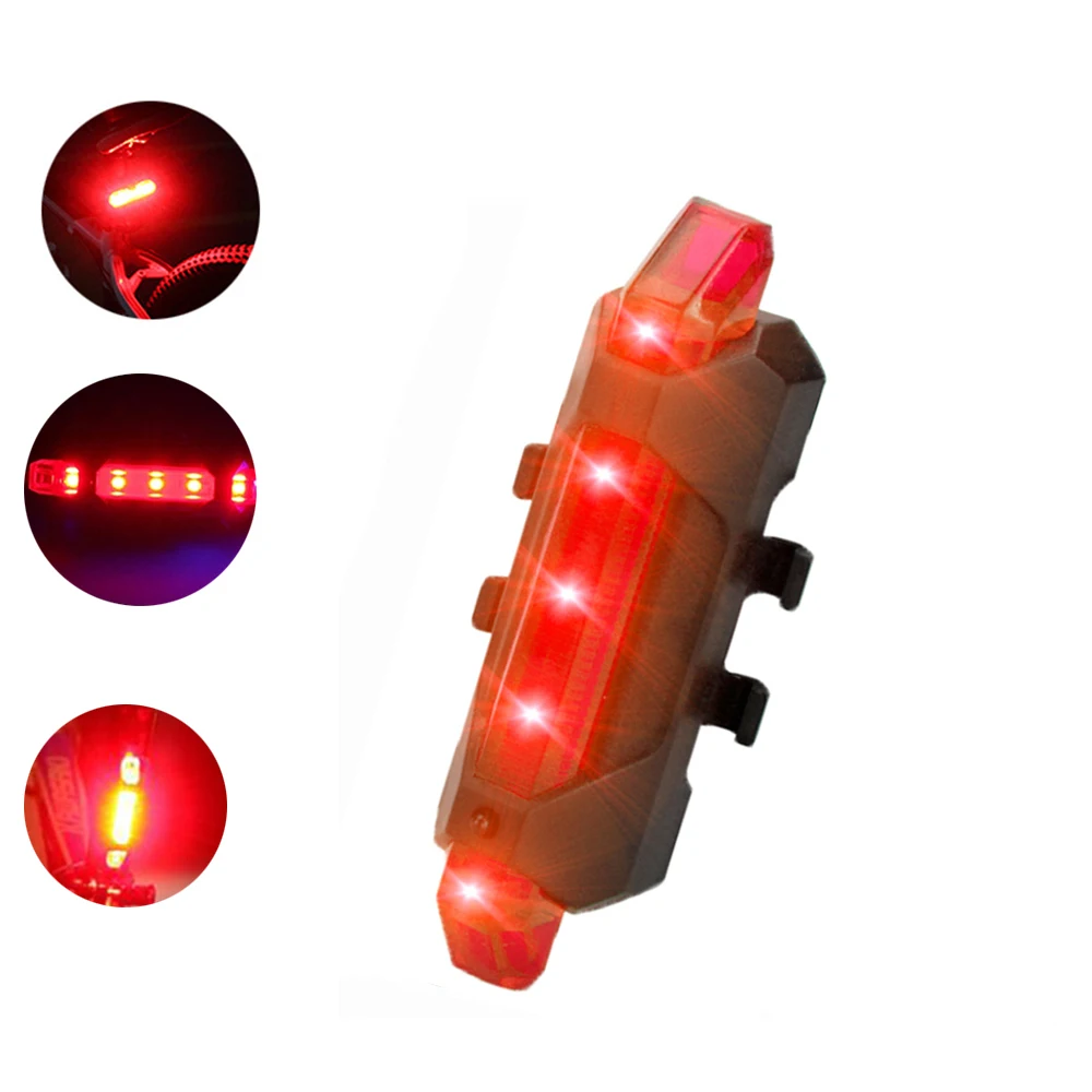 2 pcs Portable Mini Bike Rear Light 5 LED USB Rechargeable Bike Taillight Safety Warning Light for Night Cycling
2 pcs Portable Mini Bike Rear Light 5 LED USB Rechargeable Bike Taillight Safety Warning Light for Night Cycling
