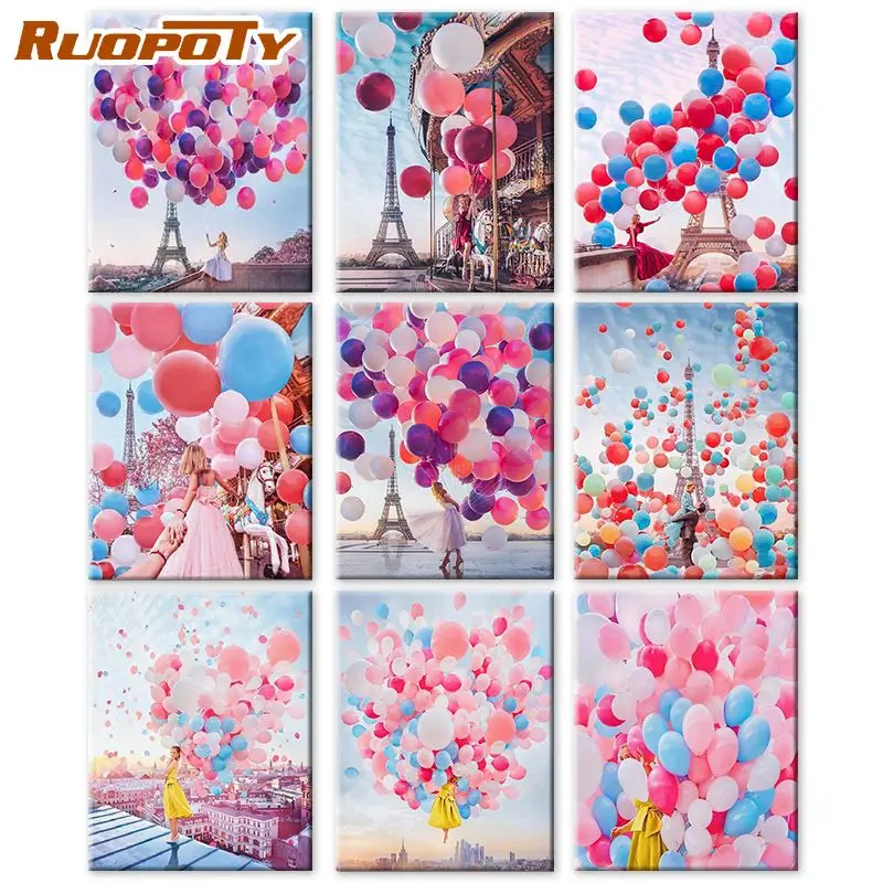 RUOPOTY Frame DIY Painting By Numbers Balloon Acrylic Paint On Canvas Handpainted Coloring By Numbers For Diy Art
RUOPOTY Frame DIY Painting By Numbers Balloon Acrylic Paint On Canvas Handpainted Coloring By Numbers For Diy Art