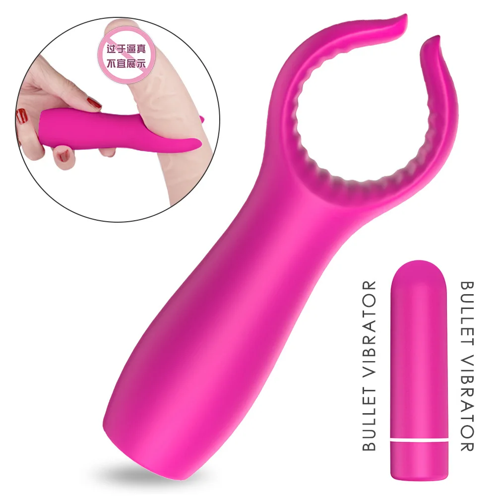 

9 Modes Clitoris Stimulator Locking Delay Ring Penis Massager Vibrator Sex Toys for Women Men Adults Couples Intimate Goods Shop