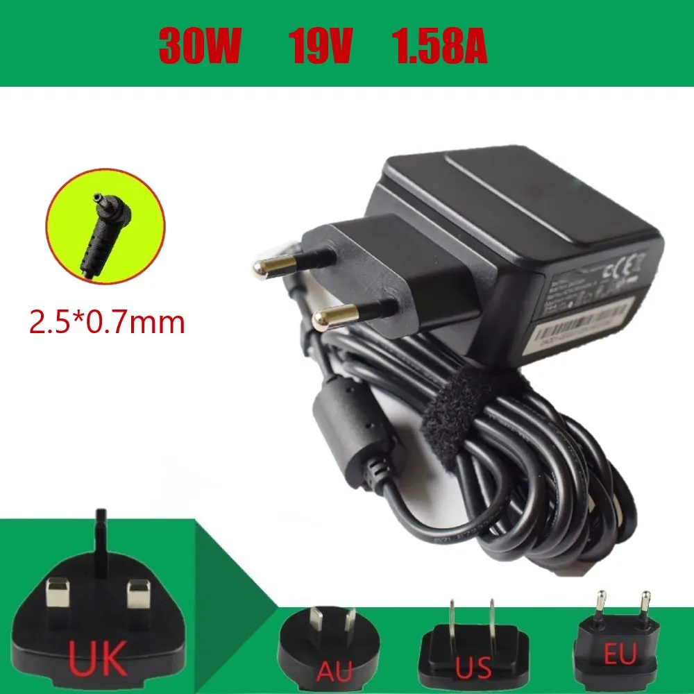 19V 1.58A адаптер питания для ноутбука Asus Eee PC 1001HT 1015BX 1001PG X101CH 1001PX 1011BX 1001PQ штепсельная