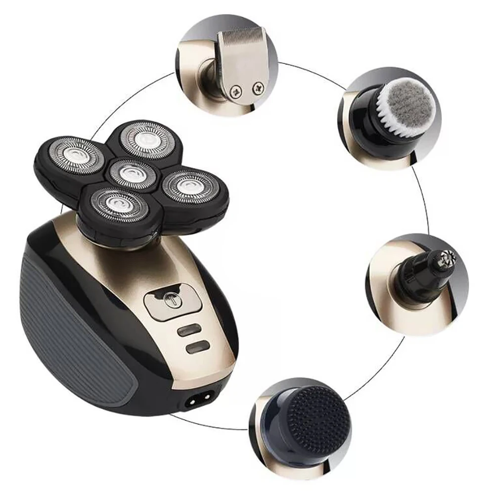 5 In 1 Waterproof Beard Trimmer USB Rechargeable Titanium Hair Clipper Electric Shaver For Men Styling Tools Shaving Competent 
5 In 1 Waterproof Beard Trimmer USB Rechargeable Titanium Hair Clipper Electric Shaver For Men Styling Tools Shaving Competent