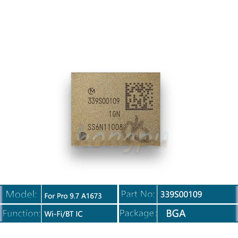 2 шт./лот 339s00109 WIFI Bluetooth модуль IC Chip для ipad pro9.7 wifi версия A1673
2 шт./лот 339s00109 WIFI Bluetooth модуль IC Chip для ipad pro9.7 wifi версия A1673