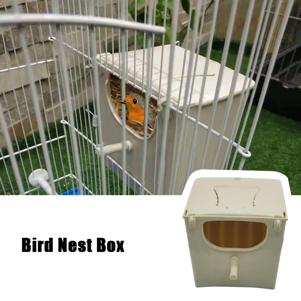 

Bird Nest Box Bird Cage Mount Nesting Box Plastic Parakeet House Breeding Mating Box For Budgie Lovebirds Cockatiel Parrot