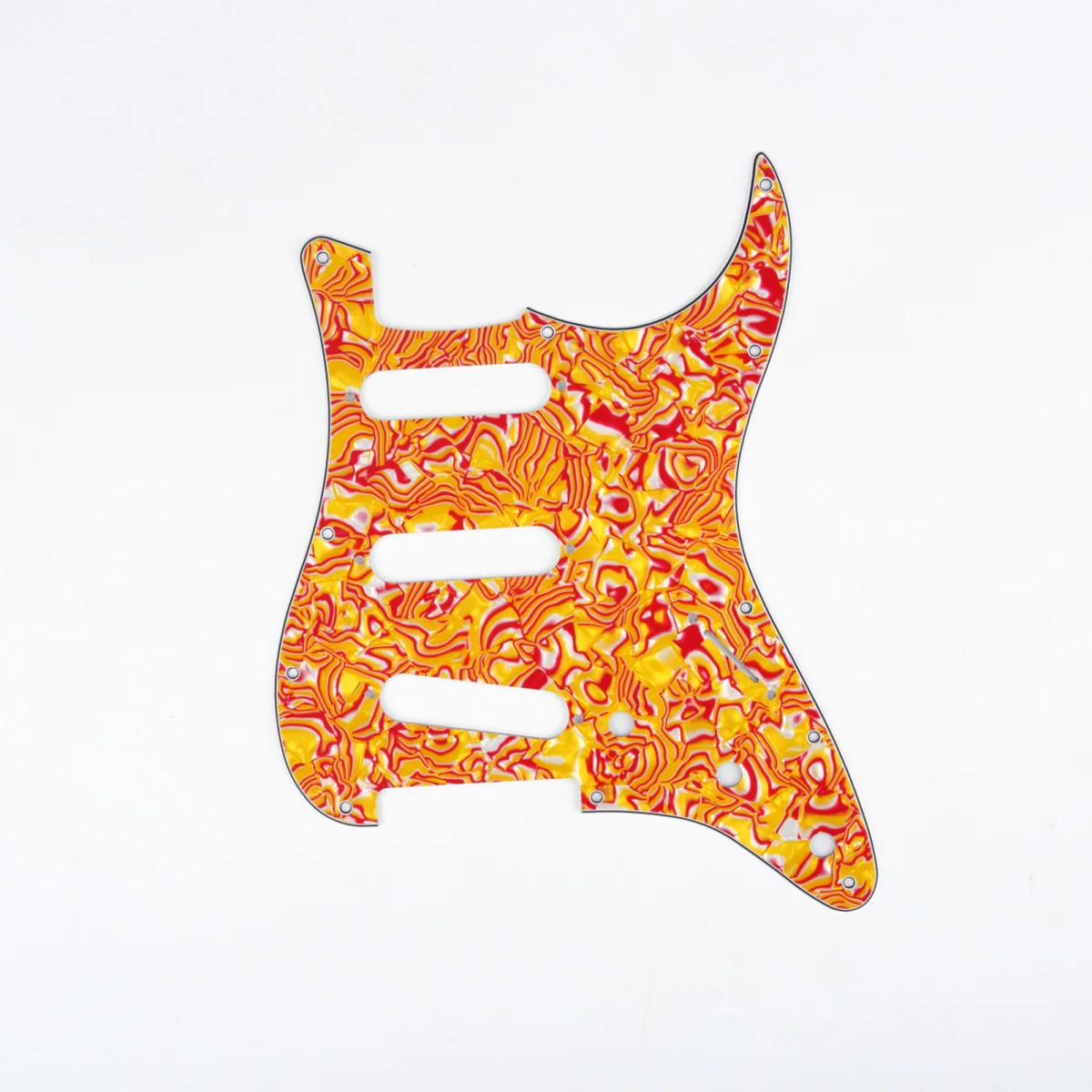 Фото Musiclily SSS 11 Hole Strat Гитара Накладка для Fender США/мексиканский сделано стандартный