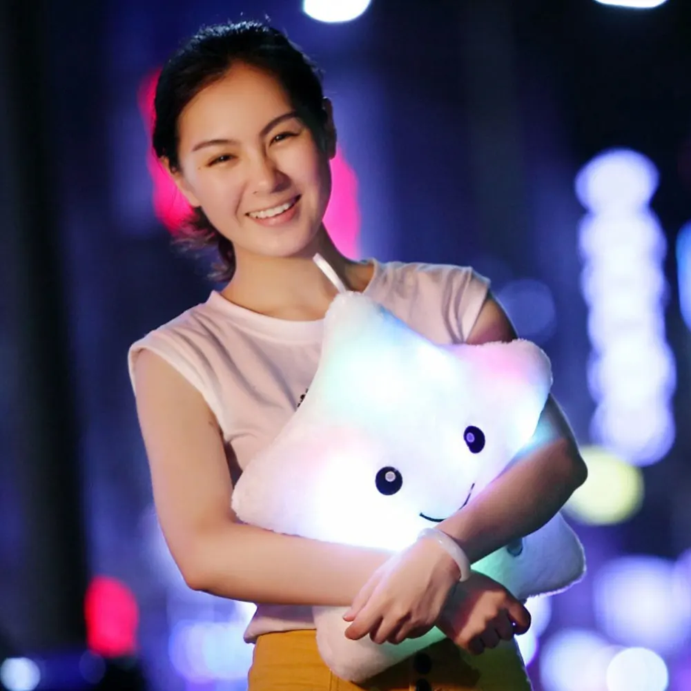 Luminous Pillow Star Cushion Colorful Glowing Pillow Plush Doll LED Light Gift For Girl Kids Christmas Plush Light Toys Hot
Luminous Pillow Star Cushion Colorful Glowing Pillow Plush Doll LED Light Gift For Girl Kids Christmas Plush Light Toys Hot