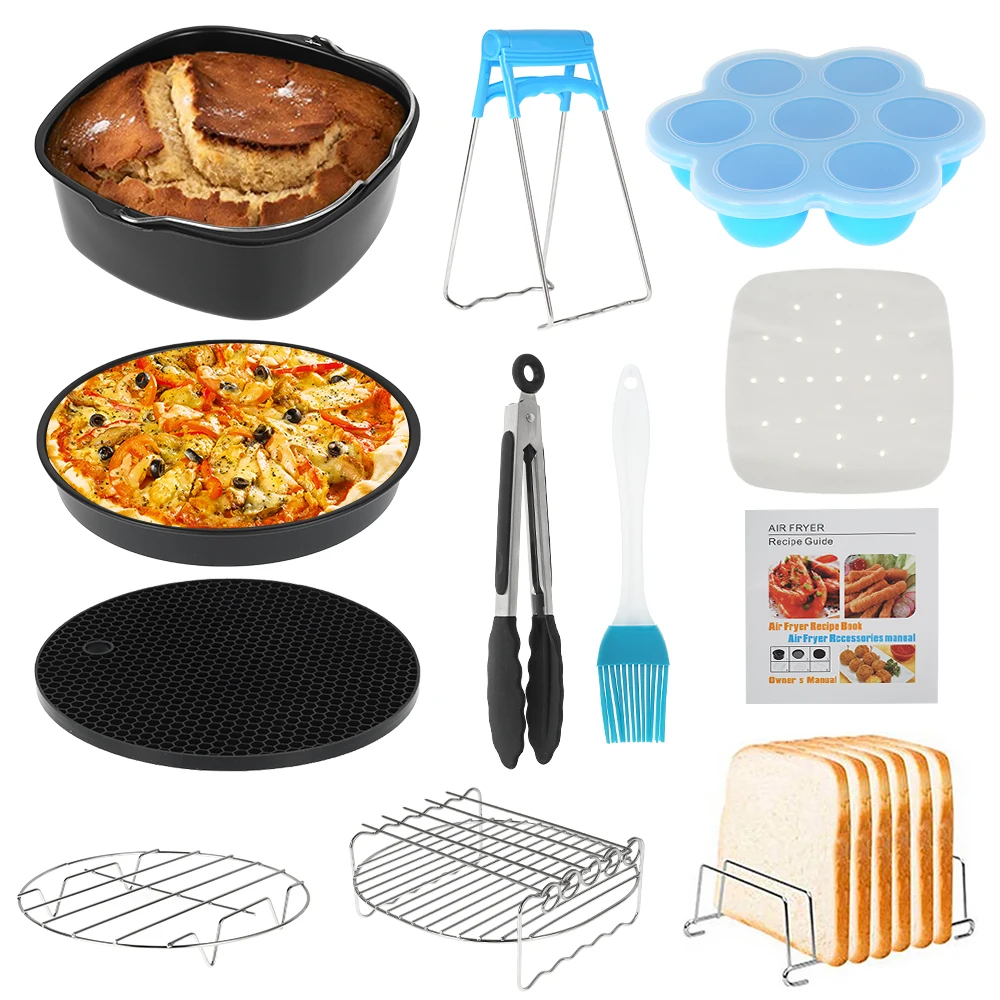 12 Pcs/set 8 Inch Air Fryer Accessories Kitchen Pizza Tray Grill Toast Rack Steam Rack Insulation Pad Home Kitchen Cooking Tool
12 Pcs/set 8 Inch Air Fryer Accessories Kitchen Pizza Tray Grill Toast Rack Steam Rack Insulation Pad Home Kitchen Cooking Tool