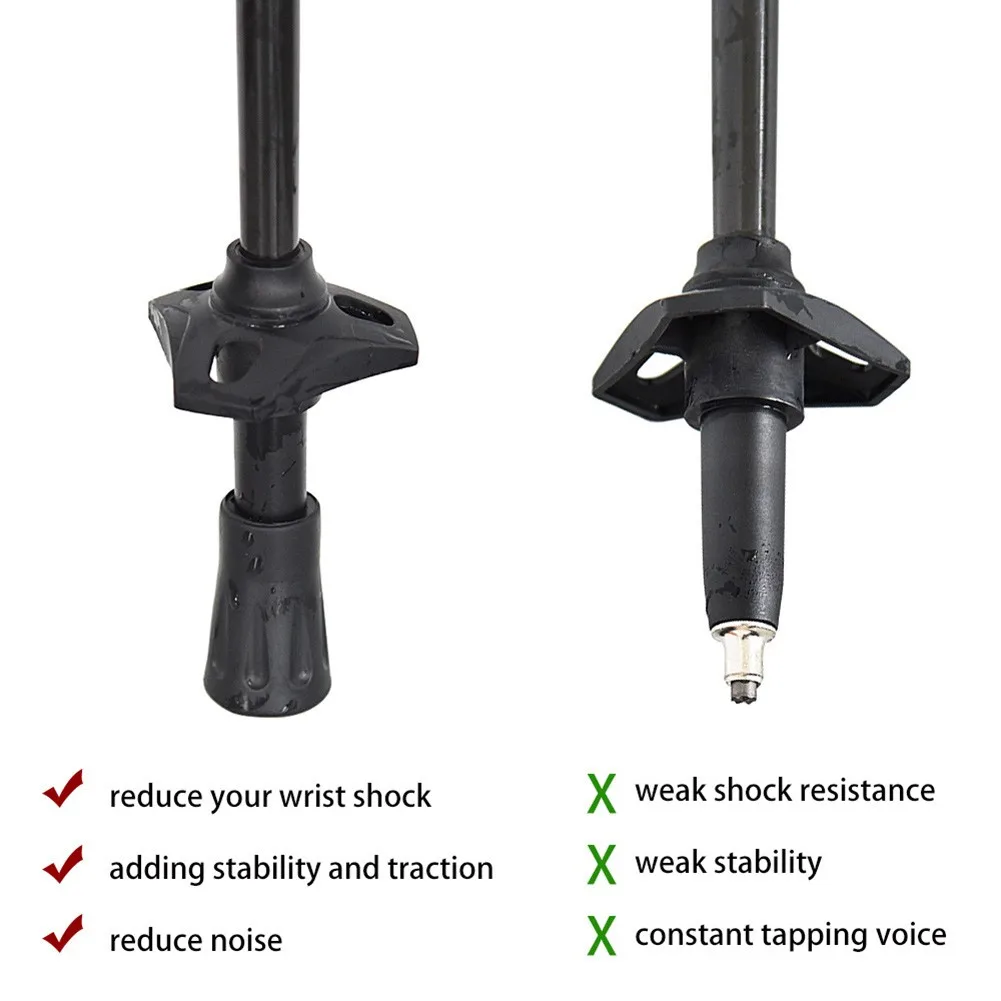 4pcs Trekking Pole Tip Rubber Hiking Walking Stick Cane Reinforced Cap Outdoor Camping Hiking Protector Tools
4pcs Trekking Pole Tip Rubber Hiking Walking Stick Cane Reinforced Cap Outdoor Camping Hiking Protector Tools