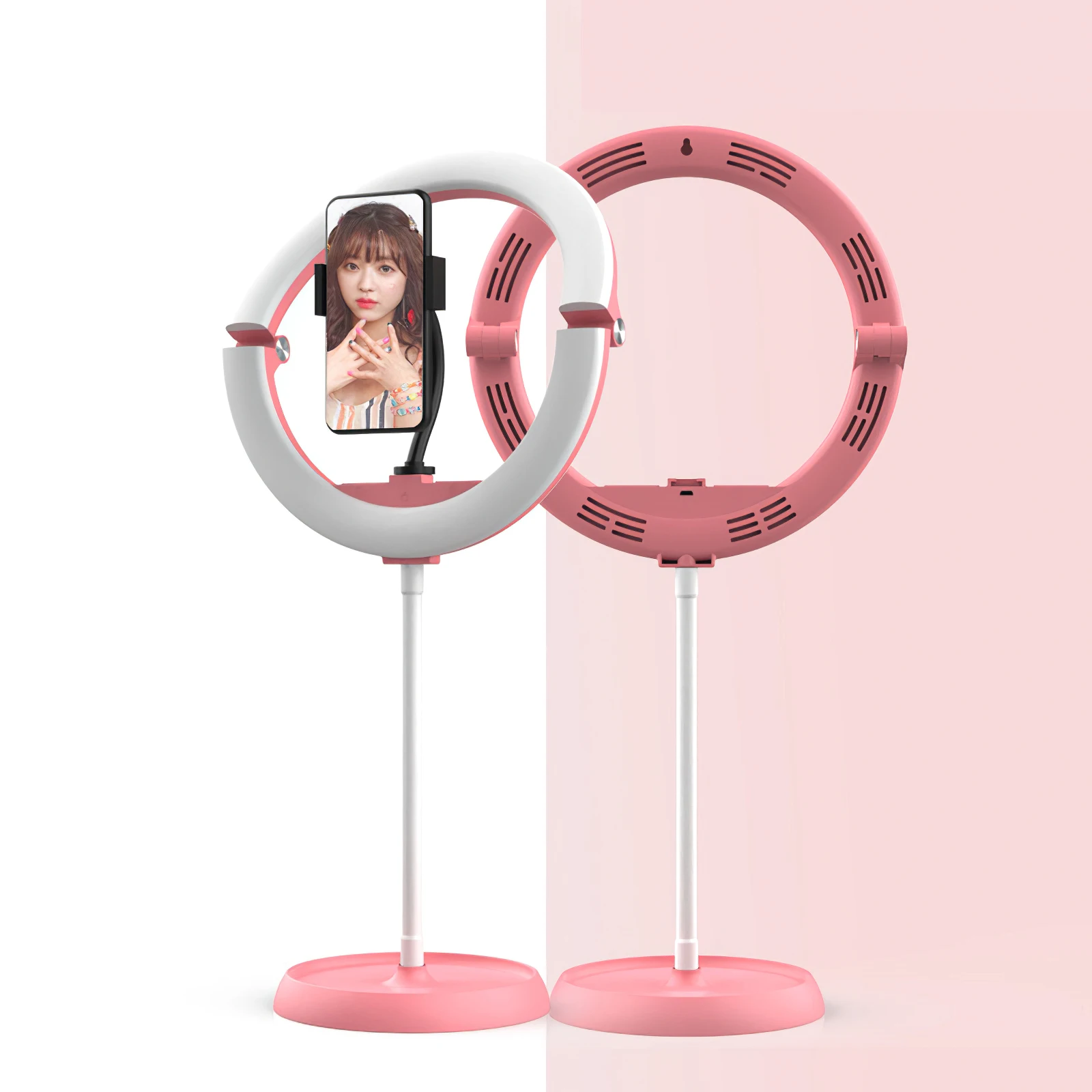 10” LED Ring Light Selfie Ring Light For Makeup Video 3 Lighting Modes Makeup Fill-In Light with Phone Holder For Makeup Video
10” LED Ring Light Selfie Ring Light For Makeup Video 3 Lighting Modes Makeup Fill-In Light with Phone Holder For Makeup Video