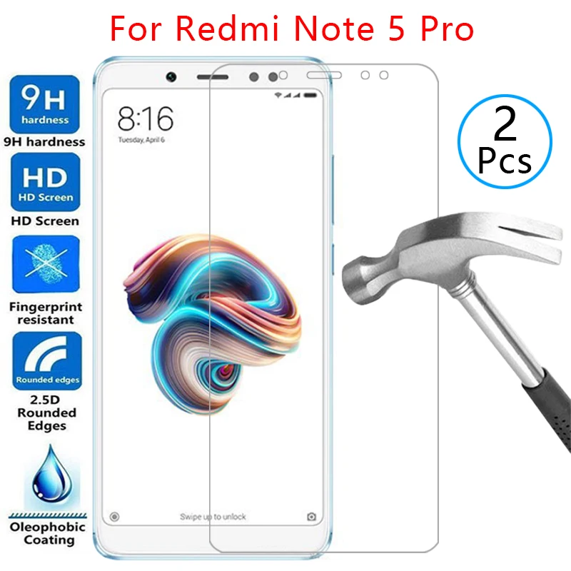 Защитный экран из закаленного стекла для xiaomi redmi note 5 pro чехол ksiomi note5pro note5 not 5pro