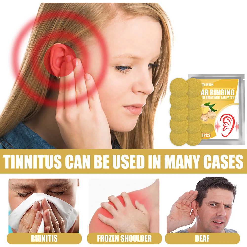 10Pcs Tinnitus Treatment Patch Natural Safe Ginger Plaster Ear Care for Hearing Loss Deafness Ear Pain Deafness Health Care New
10Pcs Tinnitus Treatment Patch Natural Safe Ginger Plaster Ear Care for Hearing Loss Deafness Ear Pain Deafness Health Care New