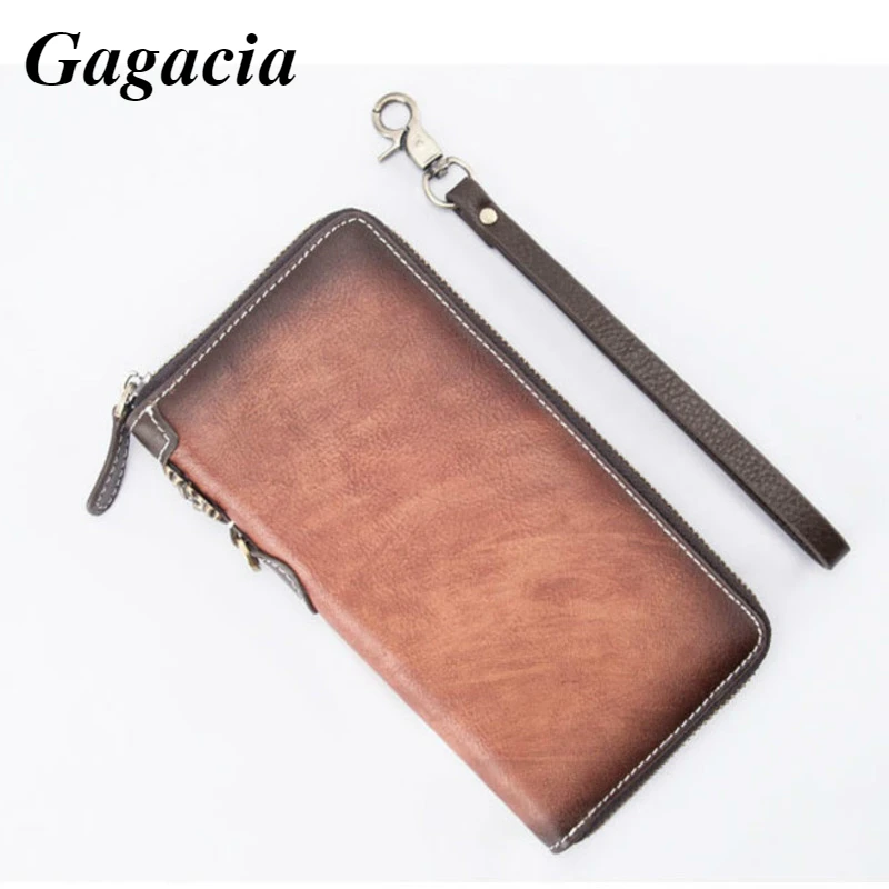 GAGACIA Retro Men's Wallet Genuine Leather Zipper Clutch For Male Vintage Multi-function Cowhide Handwork Purse Man Long Wallets
GAGACIA Retro Men's Wallet Genuine Leather Zipper Clutch For Male Vintage Multi-function Cowhide Handwork Purse Man Long Wallets