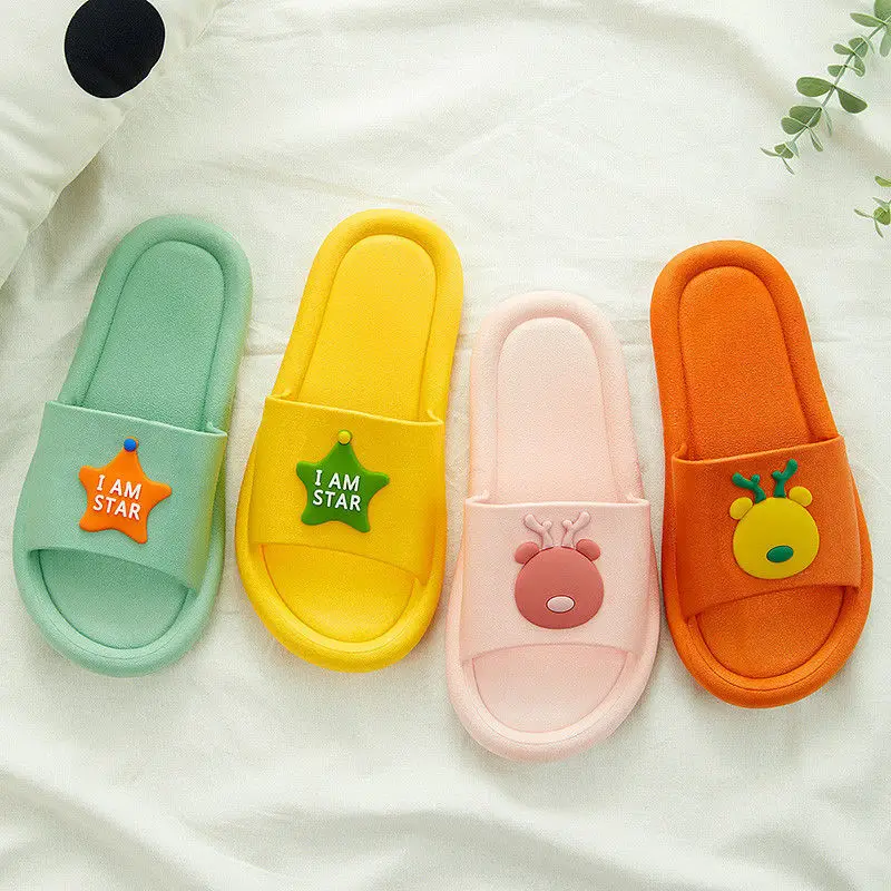 Fashion Slippers Female Summer Indoor Couple Non-slip Children Men's Household Bathroom Home Slippers Cartoon Slipperss 
Fashion Slippers Female Summer Indoor Couple Non-slip Children Men's Household Bathroom Home Slippers Cartoon Slipperss