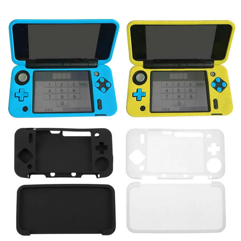 

Rubber Soft Silicone Cover Case Protector For Nintendo New 2DS XL LL New 2DSXL/2DSLL Console Full Body Protective Skin Shell