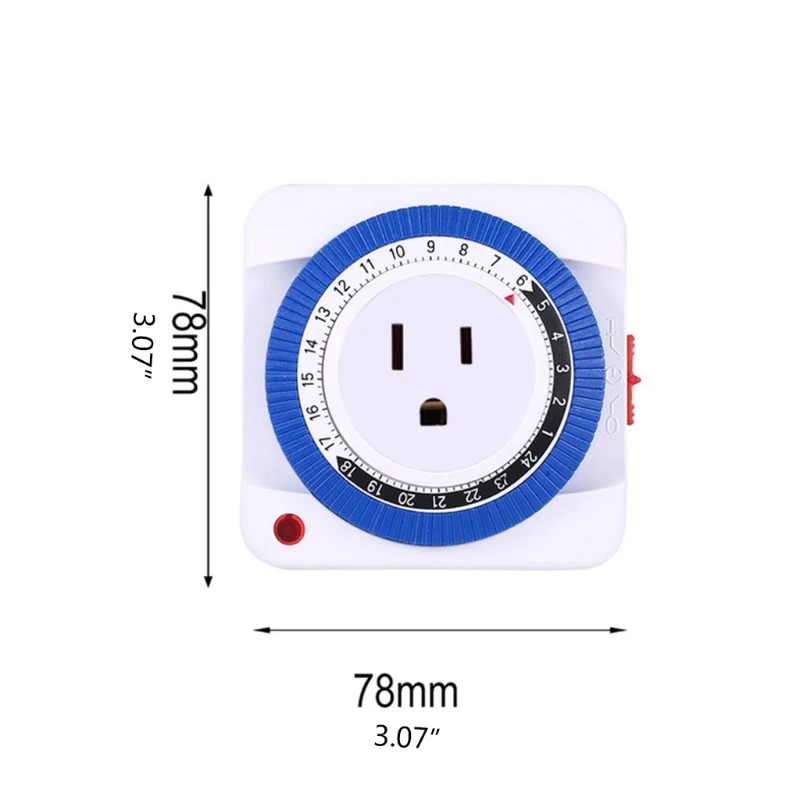 Home Smart Timer Switch Socket 24-Hour Cycle Timing US Plug Time Controller Automatically Power-off Home Improvement
Home Smart Timer Switch Socket 24-Hour Cycle Timing US Plug Time Controller Automatically Power-off Home Improvement