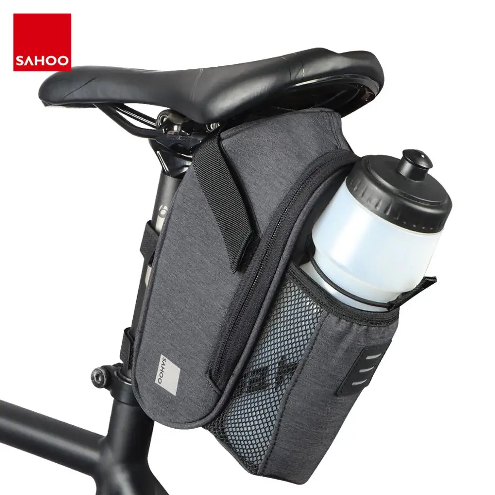 Sahoo Bicycle Saddle Bag With Water Bottle Pocket Rainproof Reflective MTB Road Bike Tail Bag Rear Seat Pack Bike Accessories
Sahoo Bicycle Saddle Bag With Water Bottle Pocket Rainproof Reflective MTB Road Bike Tail Bag Rear Seat Pack Bike Accessories