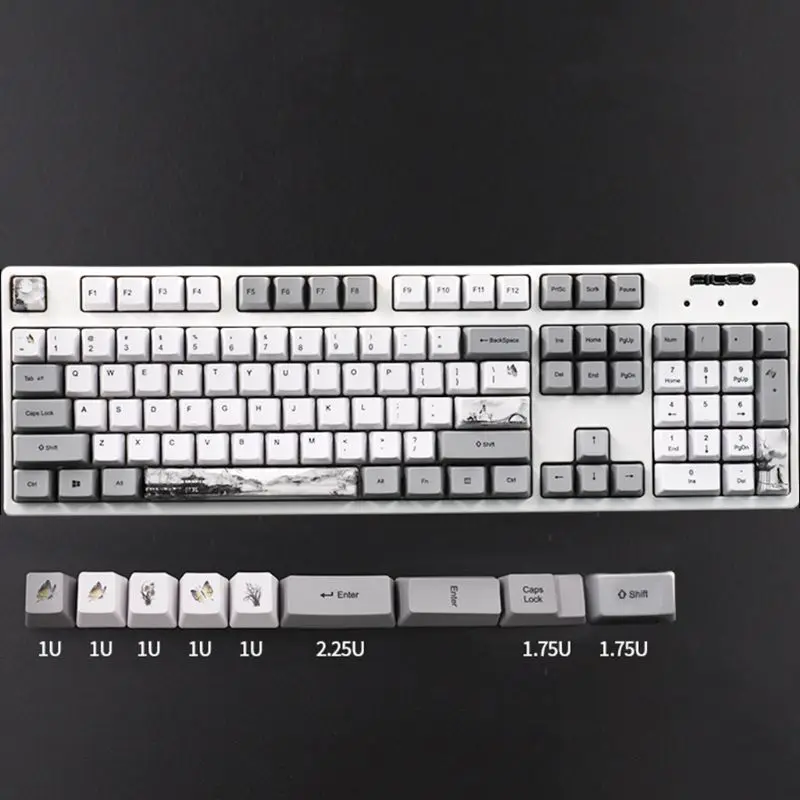 Ink Landscape Keycap OEM PBT ANIS Layout Keycaps Full Set Mechanical Keyboard Keycaps PBT Dye-Sublimation Keycap
Ink Landscape Keycap OEM PBT ANIS Layout Keycaps Full Set Mechanical Keyboard Keycaps PBT Dye-Sublimation Keycap