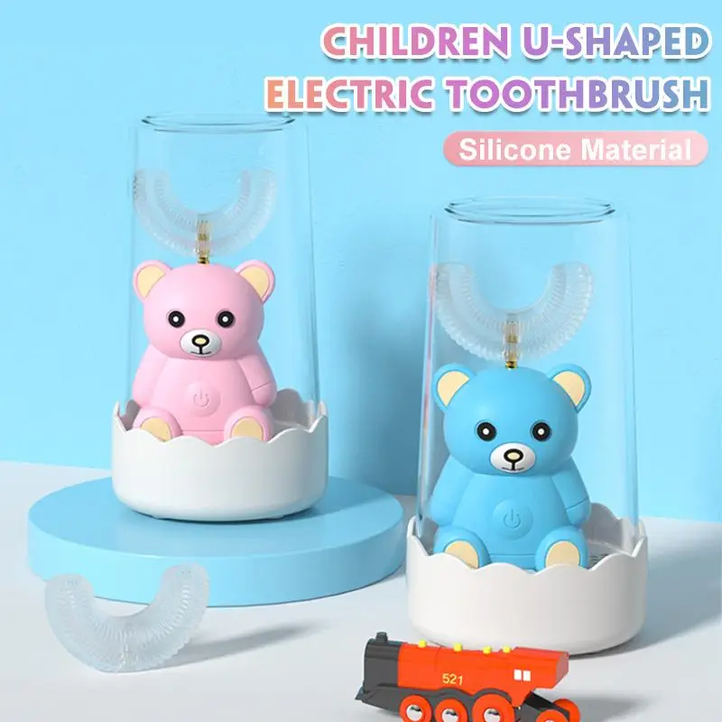 Cartoon Bear Children Electric Toothbrush 360 Degree U Sonic Electric Toothbrush Kids Silicone Automatic Ultrasonic Tooth Brush
Cartoon Bear Children Electric Toothbrush 360 Degree U Sonic Electric Toothbrush Kids Silicone Automatic Ultrasonic Tooth Brush