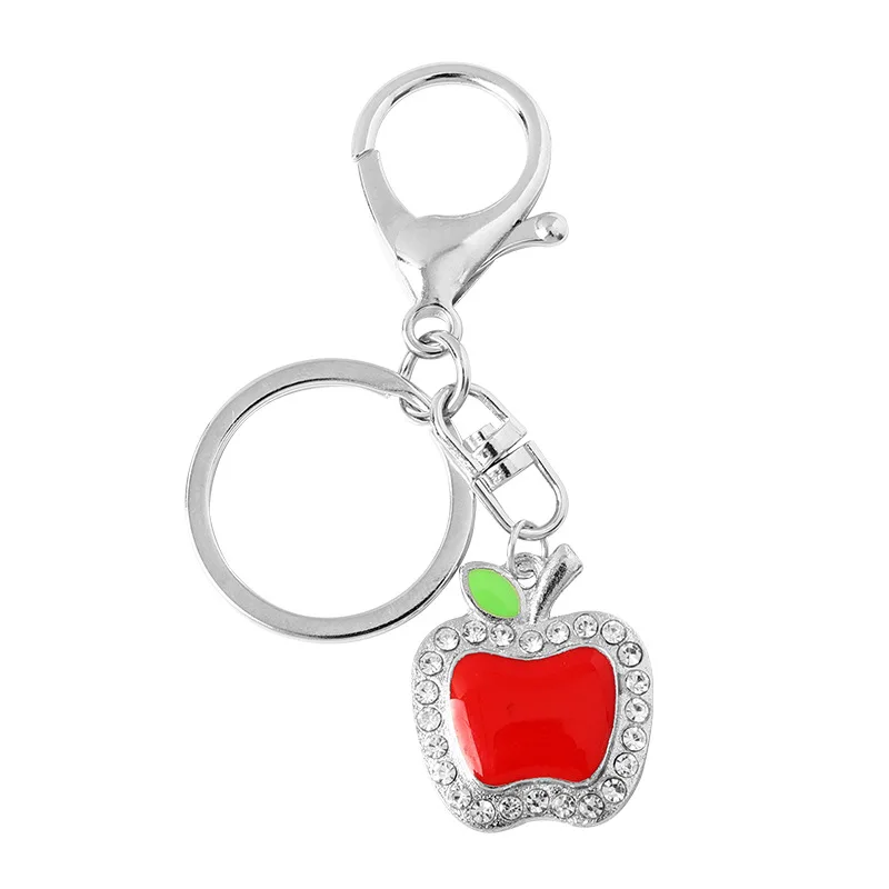 Simple Key Chain For Women Girls Red Apple Shape Metal Key Ring Split Keyrings Keychain Pendant Trinket Bags Keyholder Jewelry
Simple Key Chain For Women Girls Red Apple Shape Metal Key Ring Split Keyrings Keychain Pendant Trinket Bags Keyholder Jewelry