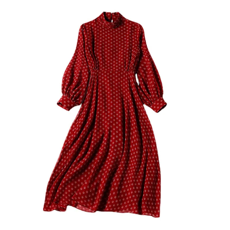 2021 high waist fashion pullover long skirt mulberry silk loose red women's silk dress
2021 high waist fashion pullover long skirt mulberry silk loose red women's silk dress