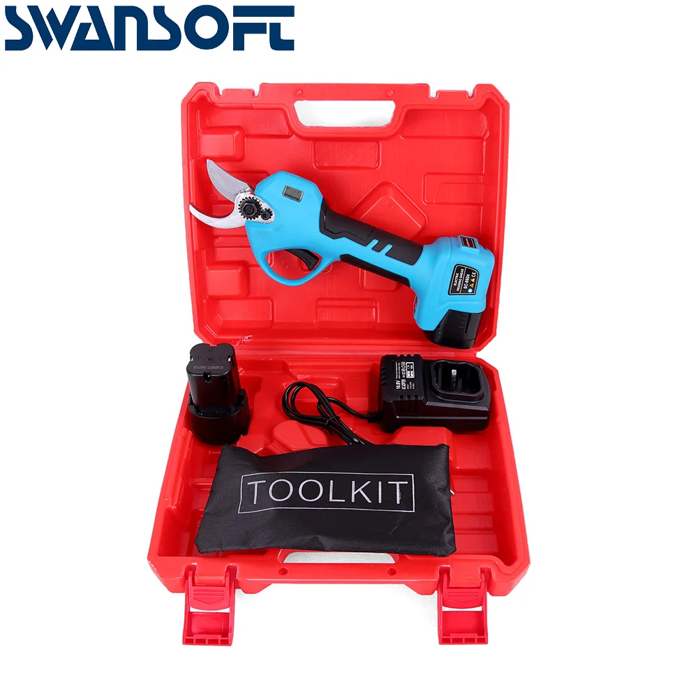 SWANSOFT Cordless PrunerElectricPruning Shear16.8V Lithium Battery EfficientFruitTreeBonsaiPruning Branch CutterGarden PowerTool
SWANSOFT Cordless PrunerElectricPruning Shear16.8V Lithium Battery EfficientFruitTreeBonsaiPruning Branch CutterGarden PowerTool