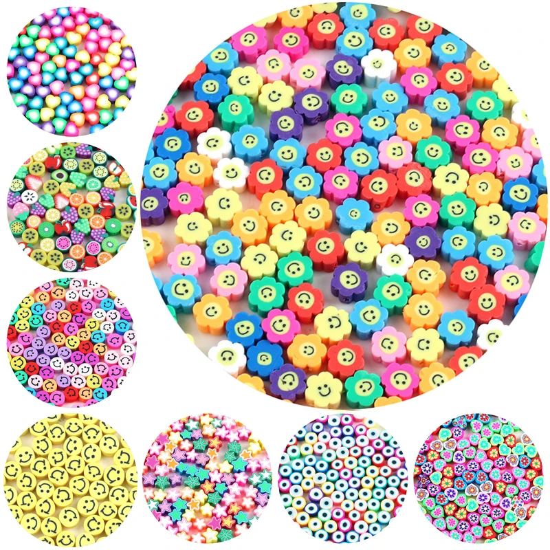 30pcs 10mm Flower Smile Printing Beads Polymer Clay Beads Mixed Heart Spacer Beads For Jewelry Making DIY Bracelet
30pcs 10mm Flower Smile Printing Beads Polymer Clay Beads Mixed Heart Spacer Beads For Jewelry Making DIY Bracelet