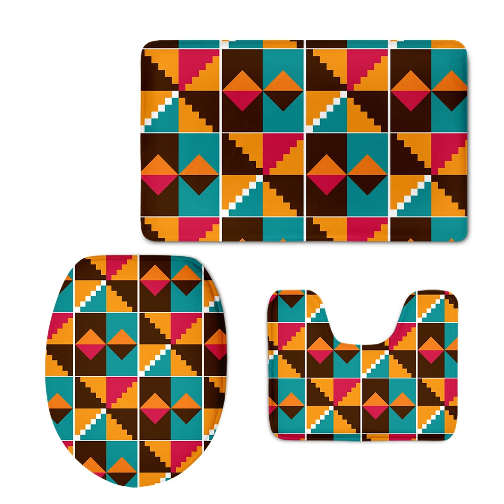 Home Bathroom Decorative 3 PCS Coloured Traditional Tribal Design Toilet Lid Cover Soft Bath Mat Non Slip Toilette Decor Carpets
Home Bathroom Decorative 3 PCS Coloured Traditional Tribal Design Toilet Lid Cover Soft Bath Mat Non Slip Toilette Decor Carpets