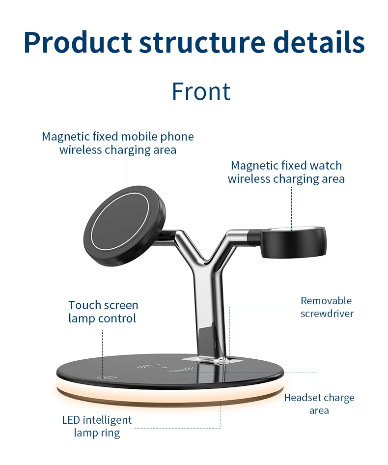 

3 IN 1 Magnetic Qi Wireless Charger 15W Fast Charging Station For Magsafing iPhone 12 Pro Max Chargers For Apple Watch AirPods