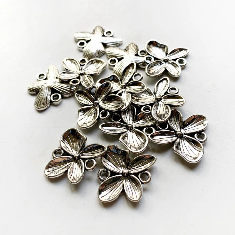 5pcs Alloy Metal Tibetan Silver Connector Flower Butterfly Insect Charms for Diy Jewelry Making Creation Craft Supplies
5pcs Alloy Metal Tibetan Silver Connector Flower Butterfly Insect Charms for Diy Jewelry Making Creation Craft Supplies