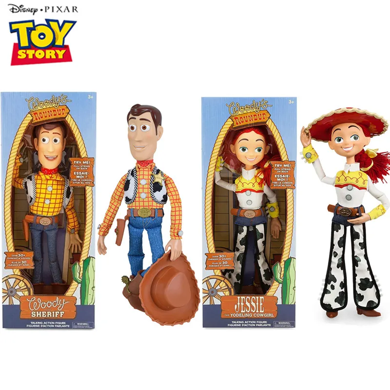 40CM Disney Pixar Toy Story 3 4 Talking Woody Jessie Action Figures Cloth Body Model Doll Limited Collection Toys Kawaii Gift
40CM Disney Pixar Toy Story 3 4 Talking Woody Jessie Action Figures Cloth Body Model Doll Limited Collection Toys Kawaii Gift