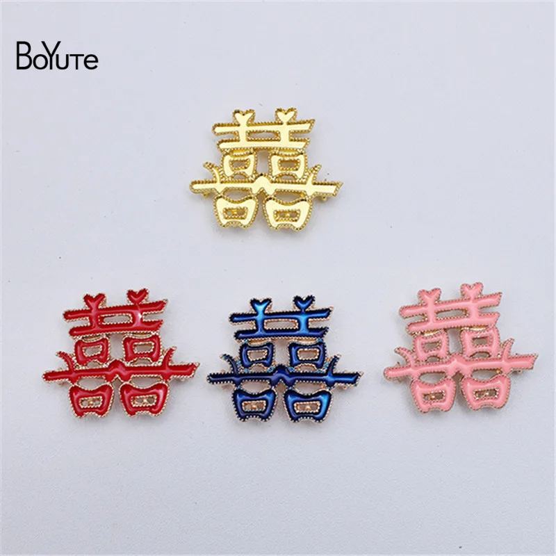 BoYuTe (20 Pieces/Lot) 30*36MM Enamel Chinese Character Xi with 6 Loops at Back Handmade DIY Alloy Jewelry Materials
BoYuTe (20 Pieces/Lot) 30*36MM Enamel Chinese Character Xi with 6 Loops at Back Handmade DIY Alloy Jewelry Materials