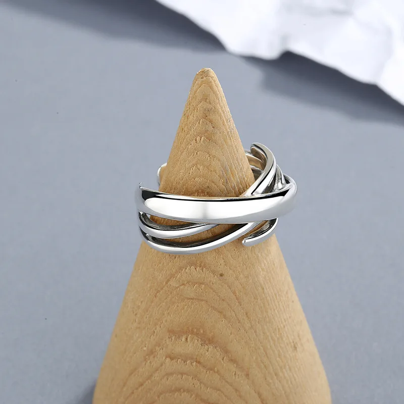 Personality Exaggerated 925 Sterling Silver Irregular Chains Rings For Women Engagement Jewelry Girls Open Finger Rings
Personality Exaggerated 925 Sterling Silver Irregular Chains Rings For Women Engagement Jewelry Girls Open Finger Rings