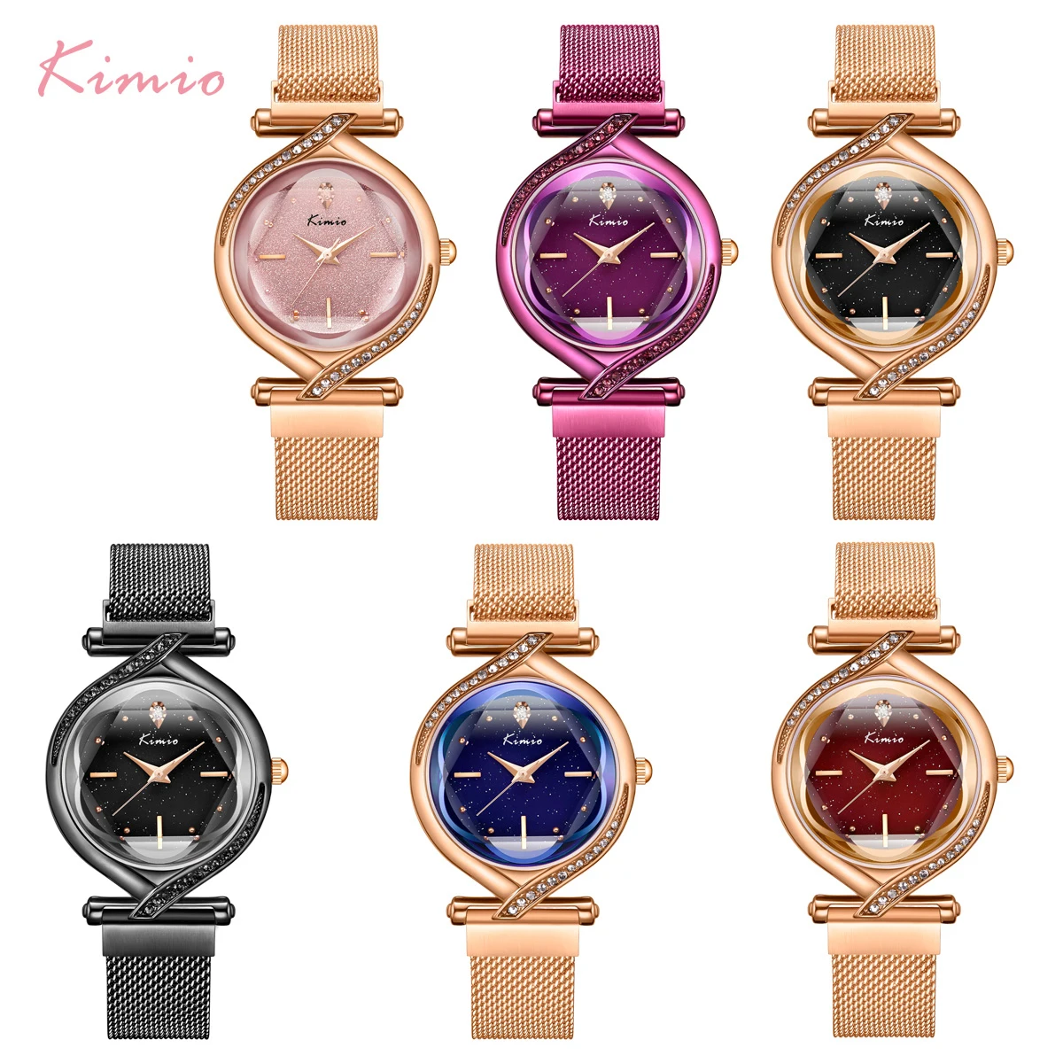 Kimio Woman Creative Watches Luxury Brand Mesh Belt Ladies Quartz Women Watch Clock 2019 Starry Sky Magnet Strap Wristwatch
Kimio Woman Creative Watches Luxury Brand Mesh Belt Ladies Quartz Women Watch Clock 2019 Starry Sky Magnet Strap Wristwatch