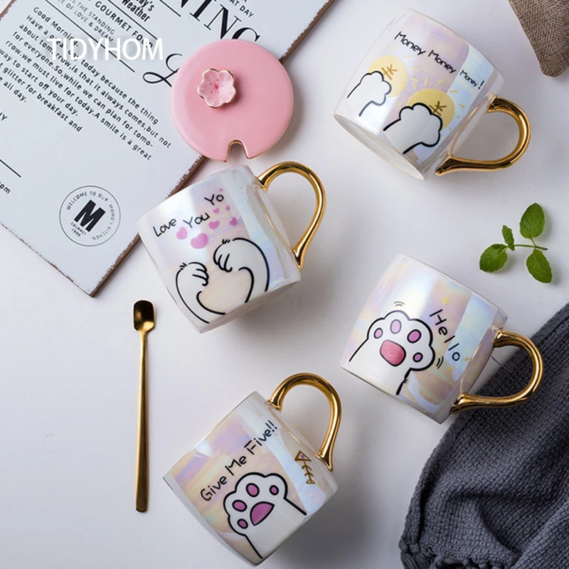 Cartoon Cute Cat Meow Ceramic Cup With Spoon With Lid Breakfast Milk Coffee Cup Kitchen Household Water Cup Couple Birthday Gift
Cartoon Cute Cat Meow Ceramic Cup With Spoon With Lid Breakfast Milk Coffee Cup Kitchen Household Water Cup Couple Birthday Gift