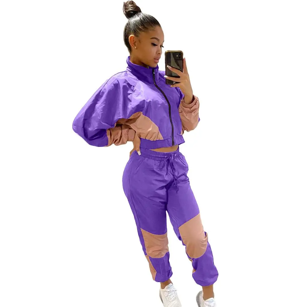 Hot Sellong Sports Women Casual Sets Stand Neck Zipper Double Color Patchwork Long Sleeve Coats High Waist Pants Outfits Party
Hot Sellong Sports Women Casual Sets Stand Neck Zipper Double Color Patchwork Long Sleeve Coats High Waist Pants Outfits Party