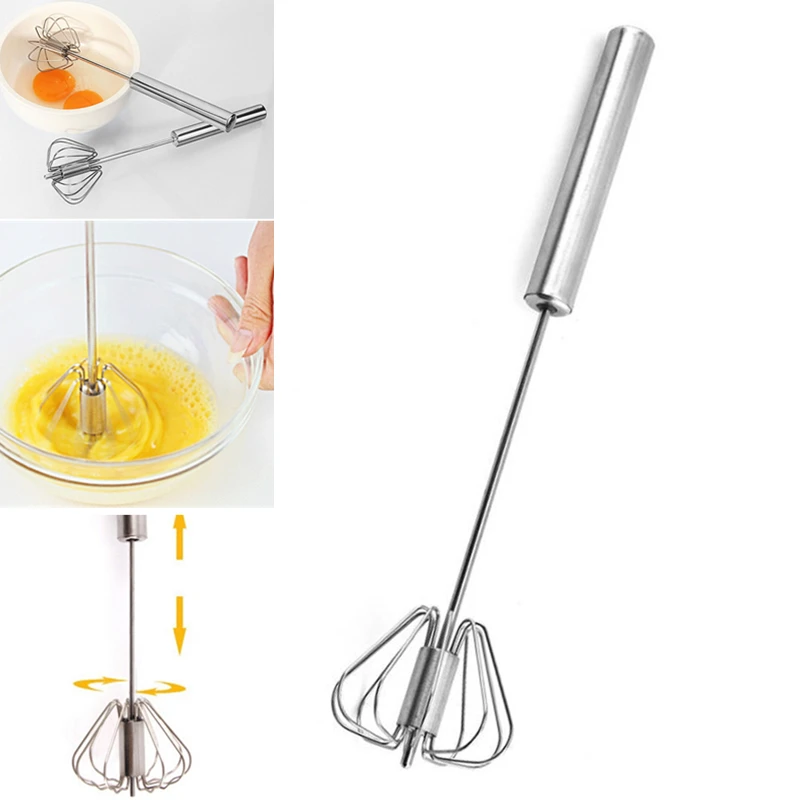 1Pc Semi-Automatic Mixer Egg Beater Manual Self Turning Stainless Steel Whisk Hand Blender Egg Cream Stirring Kitchen Tools
1Pc Semi-Automatic Mixer Egg Beater Manual Self Turning Stainless Steel Whisk Hand Blender Egg Cream Stirring Kitchen Tools