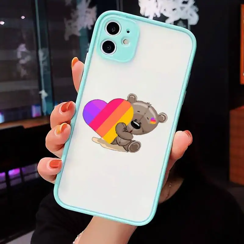 Likee Funny cat bear love heart cute Phone Cases Matte Transparent for iPhone 7 8 11 12 s mini pro X XS XR MAX Plus cover funda
Likee Funny cat bear love heart cute Phone Cases Matte Transparent for iPhone 7 8 11 12 s mini pro X XS XR MAX Plus cover funda